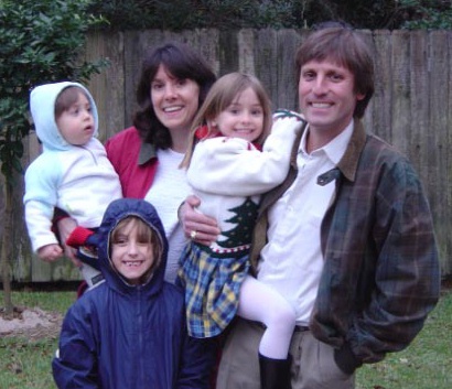 Christopher, Samantha, Leah, Jessica, & Joe @ Grandpa Dale's & Grandma Jolene's house for Christmas (December 24, 2004)