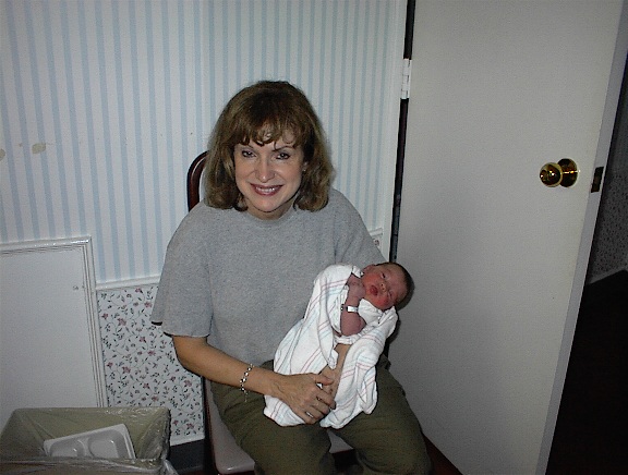 Grandma Jolene with her new granddaughter, Jessica (2000)