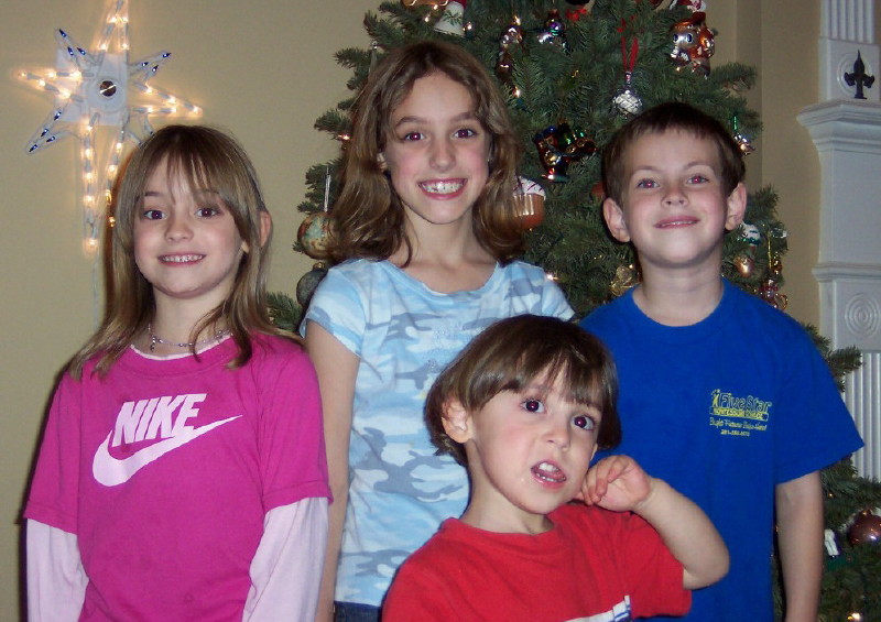 Jessica, Samantha, Christopher, & Cousin Nathan (New Year's Eve 2005)