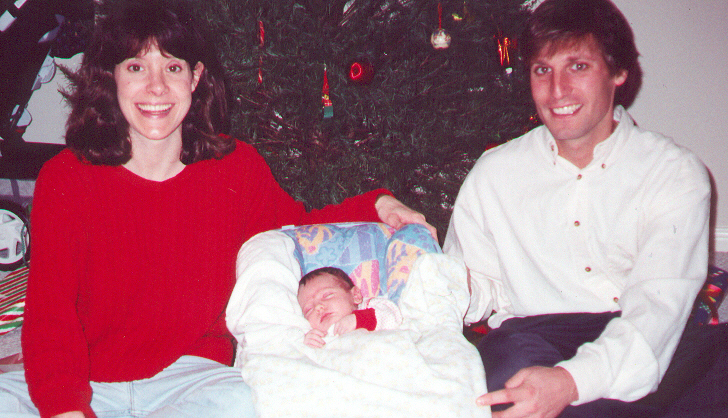 Leah, Samantha, & Joe (Christmas '97)