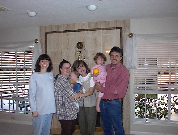 Leah, Aunt Bea, Cousin Nathan, Grandma Jolene, Samantha, & Grandpa Dale (2000)