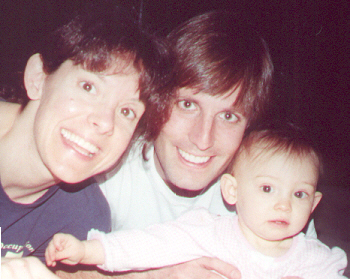 Samantha took this picture of her mom, dad, and sister, Jessica (2001)
