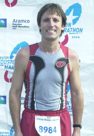 Joe after finishing his first Marathon in 4 hours 4 minutes (2006)