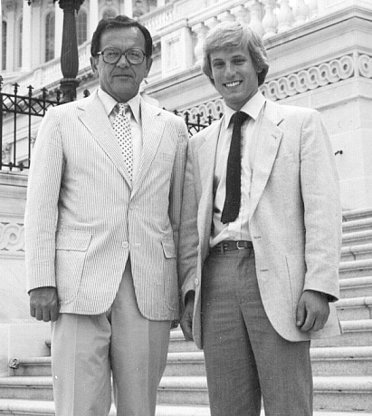 Joe, during his internship program in Washington D.C., with U.S. Senator Ted Stevens R-Alaska (1983)